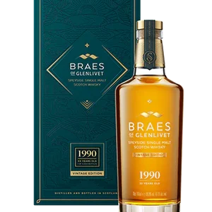 Braes of Glenlivet 32 Year Old 1990 Vintage Single Malt Scotch Whisky