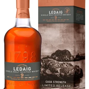 Ledaig 9 Year Old Bordeaux Red Wine Cask Matured Single Malt Scotch Whisky