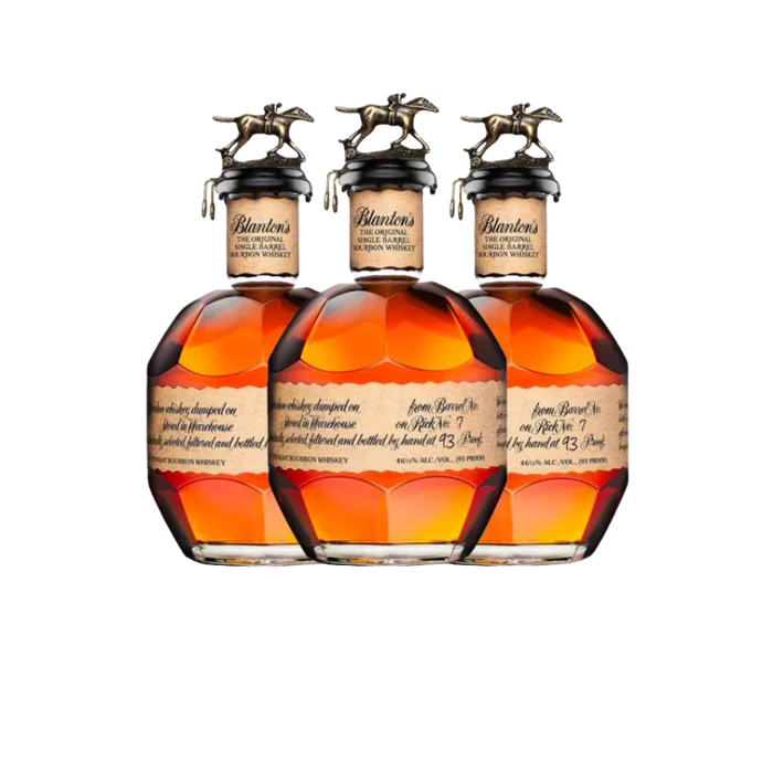 The Blanton's Single Barrel Bourbon Three Pack Bundle