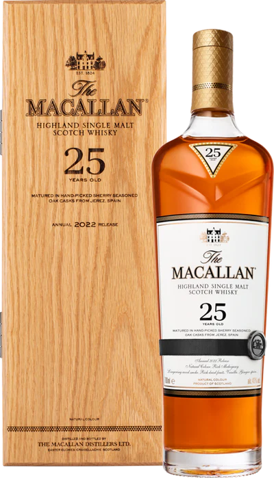 The Macallan 25 Year Old Sherry Oak Single Malt Scotch Whisky