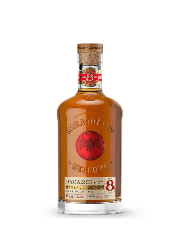 Bacardi 8 Year Old Reserva Ocho Rare Gold Rum